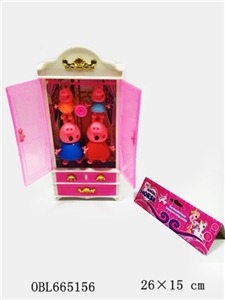 A family of four plastic pepe taenia wardrobe - OBL665156