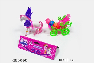 Thomas with live donkey work feet plastic piglets - OBL665161
