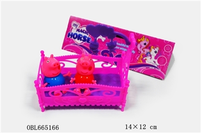 Son live donkey work plastic pig and pig feet with a shaking table - OBL665166