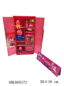 Son live donkey work plastic feet pig and pig sister pig dad freezer room - OBL665171