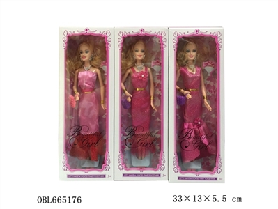 High-grade open box 11 inches and a half solid body bent hands and eyes jie MAO fashion barbie - OBL665176