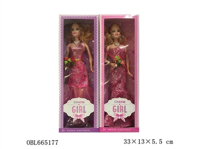 High-grade open box 11 inches and a half solid body bent hands and eyes jie MAO fashion barbie - OBL665177