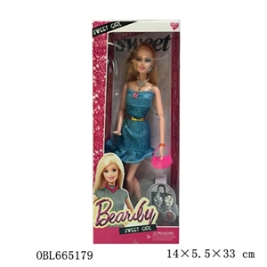 High-grade open box 12 inch joint real fashion barbie - OBL665179