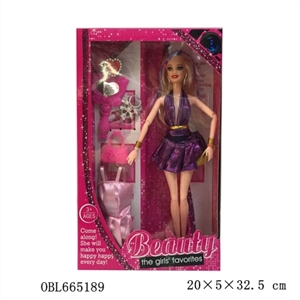 Twelve inches joint real body barbie fashion jewelry and clothes - OBL665189