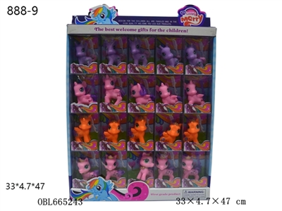 High-grade PVC box of 20 evade glue only elves pony with a comb - OBL665243