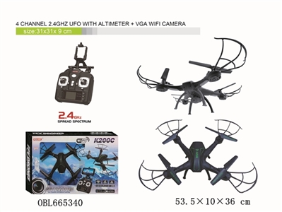 4 channel 2.4 GHz UFO with altimeter VGA wifi camera (fixed high version 4 channel wifi four axis ai - OBL665340