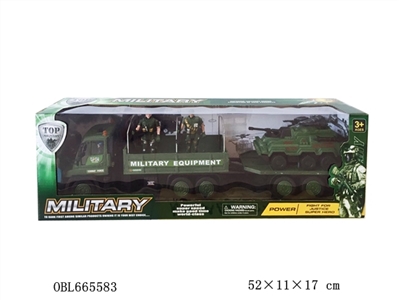 Inertia of military vehicles soldiers towing tank - OBL665583