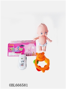 16 cm evade glue fat child, car, tambourine - OBL666581