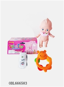 16 cm evade glue fat child, car, tambourine - OBL666583