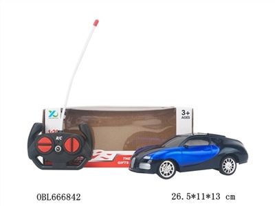 四通带3D灯光布加迪遥控车 - OBL666842