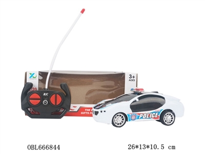 四通带3D灯光宝马遥控警车 - OBL666844