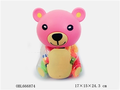 大粉熊益智类积木多色混装称重250克（79PCS+) - OBL666874