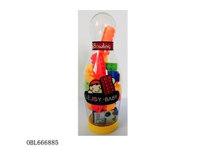 小保龄球益智类积木多色混装称重80克（27PCS+） - OBL666885