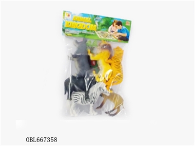 Set of 6 pack simulation animals - OBL667358