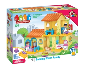 温馨房屋积木52pcs - OBL667411
