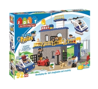 The police series of building blocks with 21 PCS IC lights - OBL667452