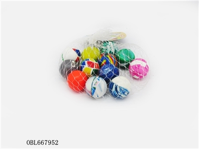 12 Zhuang 27MM mix fancy bouncing ball - OBL667952