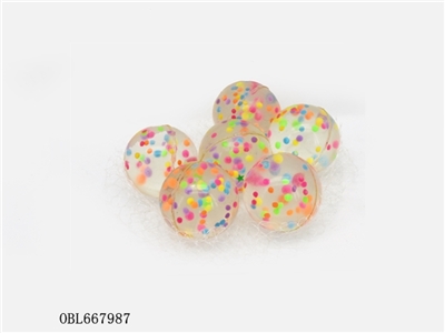 6 only 45 mm zhuang transparent beads bounce the ball - OBL667987