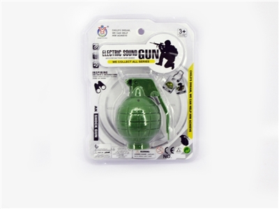 Army green hand grenades with lighting, sound (packet 3 button batteries) - OBL668310