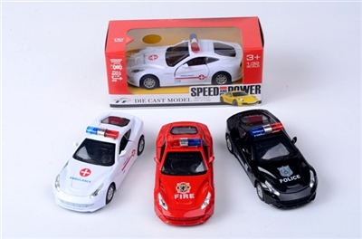 1:32 alloy car driving back door lights 3 colors mixed with voice - OBL668754