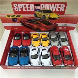1:32 alloy driving back door, the voice light porsche car six color orange - OBL668795