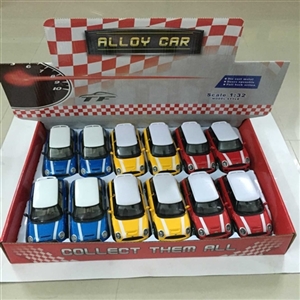 1:32 alloy back to driving a car door, sound lighting MINI 4 color orange - OBL668800