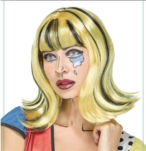 Pop Art  Masterpiece wig  in Bright Yellow          - OBL668926