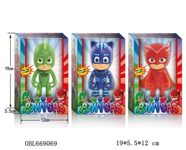 6 inch pajamas spiderman (tong rubber head light) only three - OBL669069