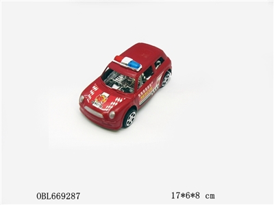 Inertial mini car red and blue sky - OBL669287