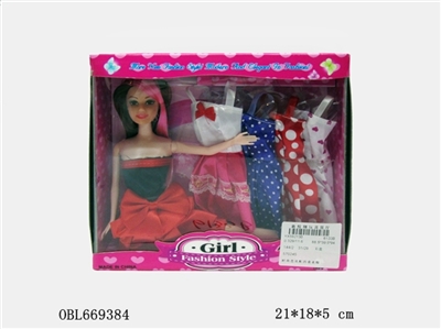 Barbie fashion with four sets of clothes - OBL669384