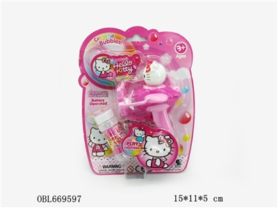 Electric KT cat colorful bubble gun - OBL669597