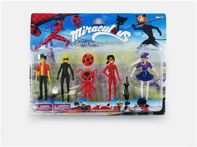 5.5 -inch ladybug girl five parts with 2 or more - OBL669622
