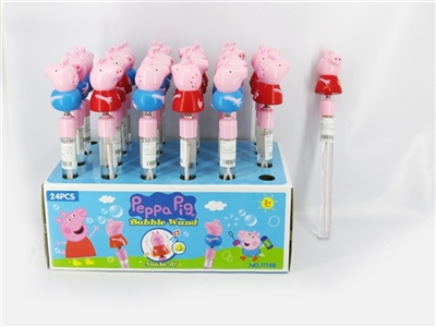 Pig chicken bubble bar bell 33 cm - OBL669630