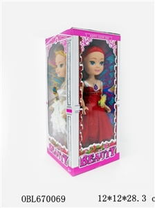 9 inches solid colorful light music fat child beautiful faery doll - OBL670069