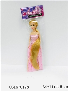 11.5 inch long hair princess live hand three real - OBL670178