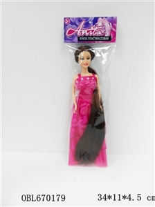 11.5 inch long hair princess live hand three real - OBL670179