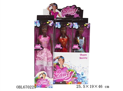 4 real 12 only black barbie dress - OBL670225