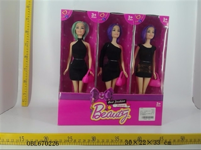 Six conventional barbie 12 only little black dress fashion apparel - OBL670226