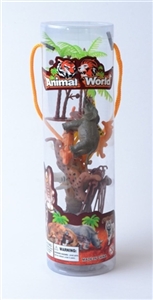 PVC cylinder 8 pack animals - OBL670382
