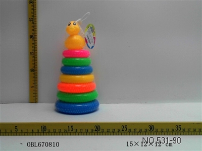 Old duck layer 7 rainbow ring (circle) - OBL670810