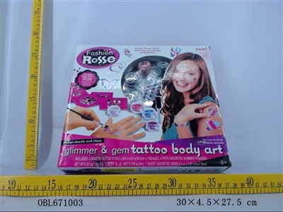 DIY watercolor tattoo stickers - OBL671003