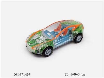 Colorful light music transparent racing (green) - OBL671493