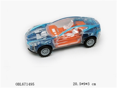 Colorful light music transparent racing (blue) - OBL671495