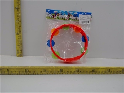 塑料片圆形手摇铃鼓（小） - OBL671619