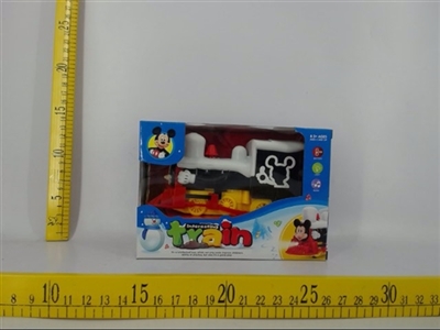 Snow top mickey electric universal locomotive (with light train) - OBL671790