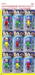 6 inches of joint movement risk 1 only 9 aliens with seven lights figurines - OBL672995