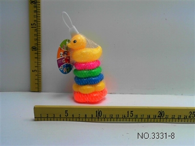 Small five layer plum blossom rainbow ring yellow duck - OBL673483