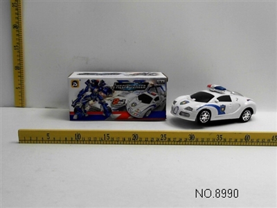 Electric car bugatti a police car deformation (light music) - OBL673638