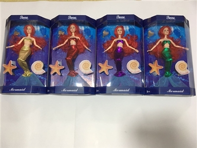 12关节美人鱼4色裙混装带梳镜 - OBL673674