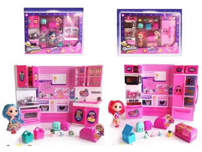 Shopkins girl tableware color box (2, orange) - OBL673913
